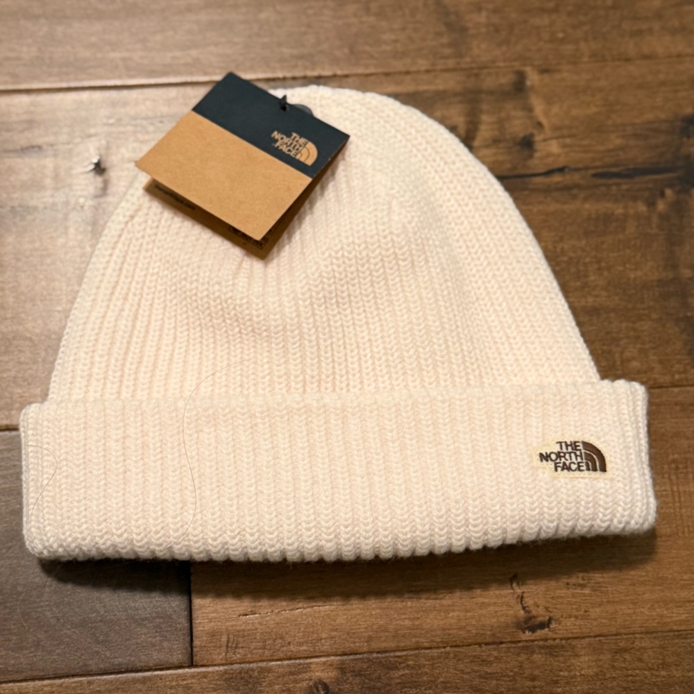 The North Face White Knit Beanie